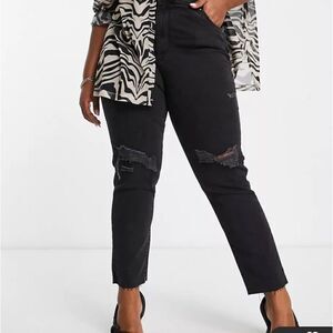 Cotton:On Curve mom jeans in black Sz 18 NWT